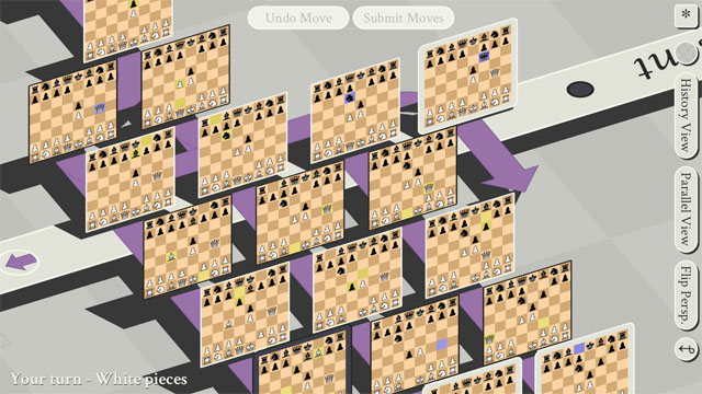 Mục tiêu cuối cùng của 5D Chess game là bảo vệ vua ở hiện tại và quá khứ