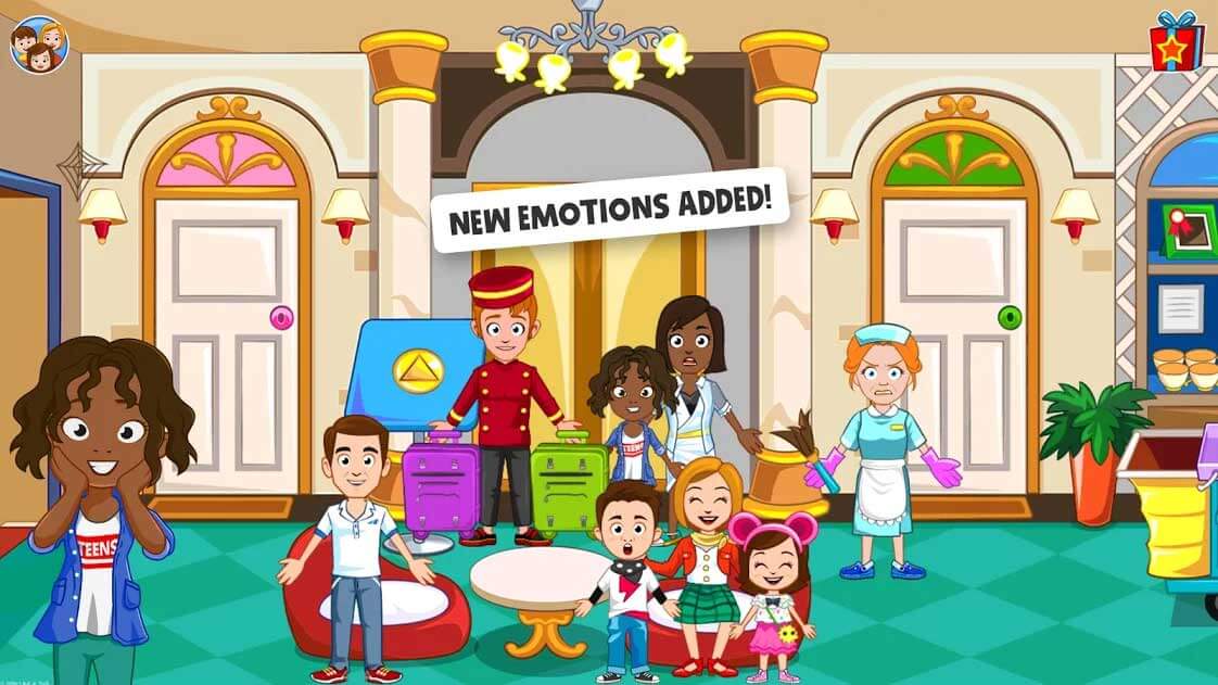 Nhiều cảm xúc mới được thêm vào My Town: Hotel Free cho Android