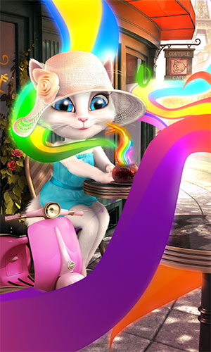 Chơi phiên bản Talking Angela ở Paris