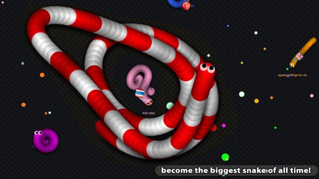 Tiêu diệt các đối thủ và cố gắng trở thành con rắn lớn nhất trong game Slink.io