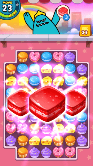 Sweet Monster là game xếp kẹo match-3 thú vị và gây nghiện