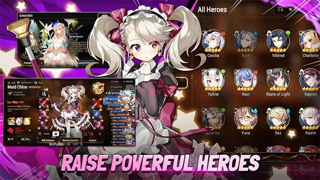 Epic Seven cho PC sở hữu hệ thống đồ họa 2D sắc nét