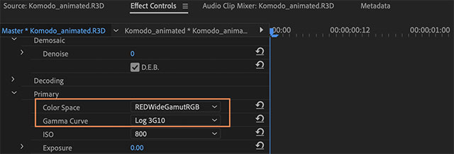 Thay đổi Color Space và Gamma Curve trên After Effects CC 2021