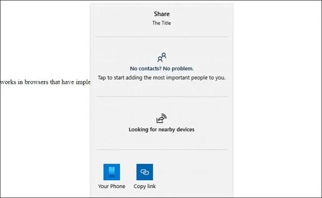 Cải thiện tính năng chia sẻ trên trình duyệt Google Chrome 89