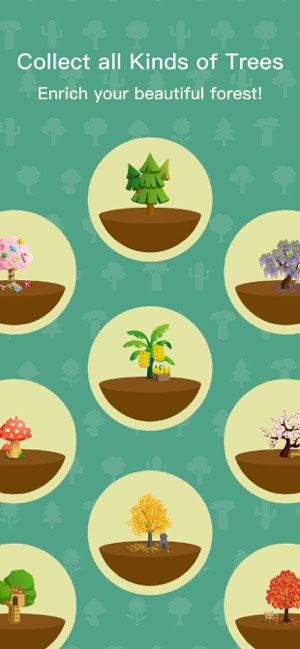 Bộ sưu tập cây phong phú trong Forest - Stay Focused app