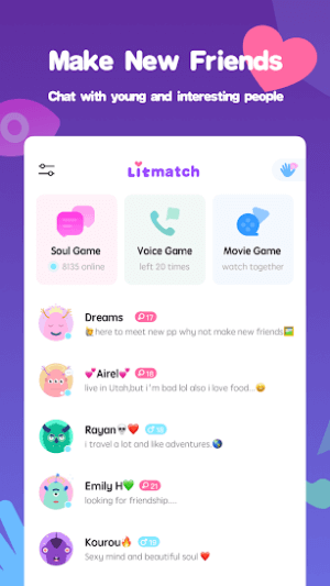 Litmatch cho bạn tìm thấy những người bạn mới thú vị