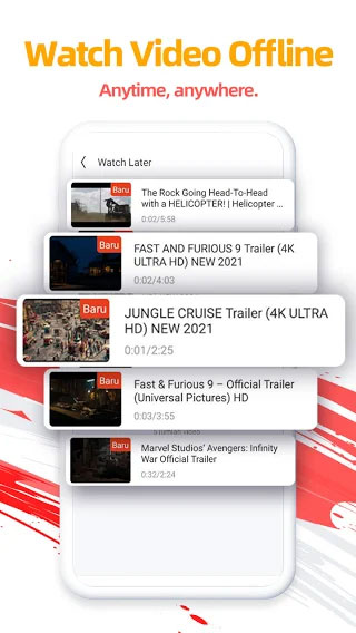 Xem video offline không cần kết nối mạng