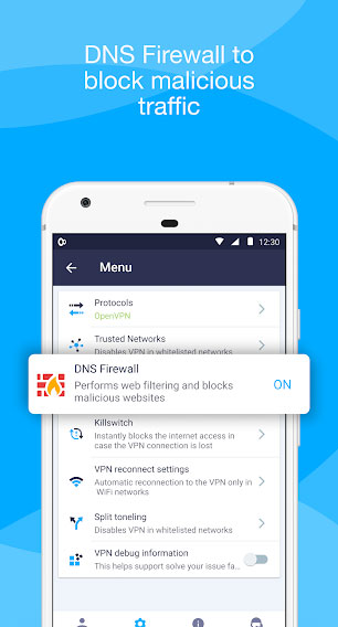 VPN Unlimited tích hợp tường lửa DNS