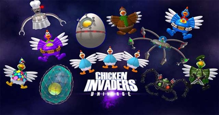 Chicken Invaders Universe * Game bắn gà ngoài vũ trụ
