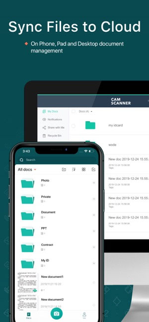 CamScanner tích hợp nhiều dịch vụ đám mây