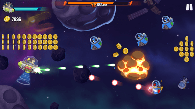 Bay và tấn công nhiều quái vật, trùm mới trong game Jetpack Joyride 2