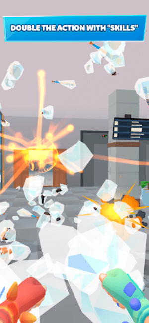 Phá hủy mọi thứ bằng bàn tay phép thuật của bạn trong game Ice Man 3D