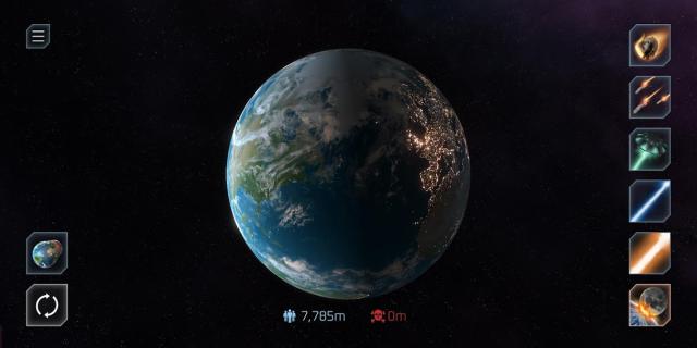 Tấn công và phá hủy hành tinh trong game Solar Smash