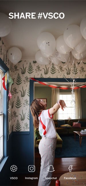 Chia sẻ ảnh với hashtag #VSCO