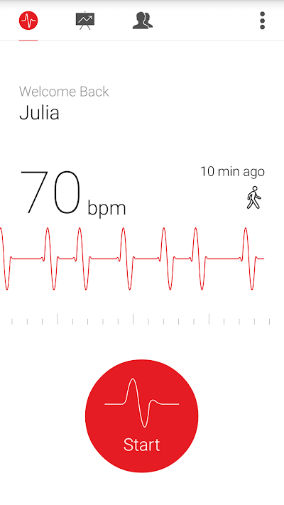 Đo điện tâm đồ với Cardiograph cho Android