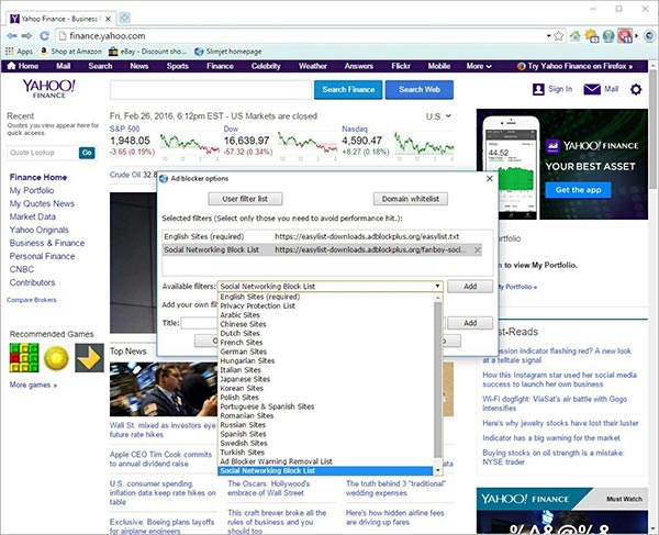 Chặn quảng cáo hiệu quả trong khi lướt web tốc độ cao cùng Slimjet