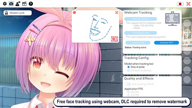 VTube Studio sẽ chỉnh sửa khuôn mặt bạn thành nhân vật 2D chất lượng cao