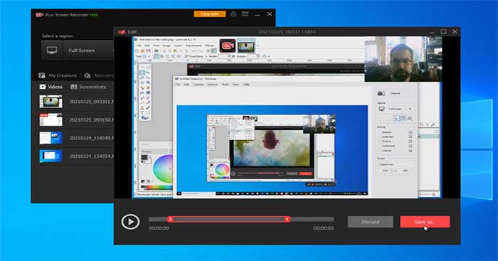 iFun Screen Recorder là ứng dụng quay màn hình và chỉnh sửa video miễn phí