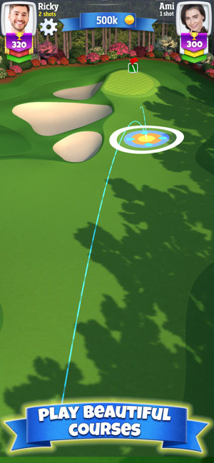 Khám phá sân gôn siêu đẹp trong Golf Clash game