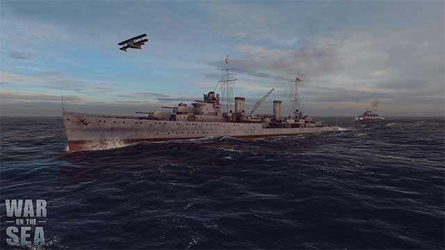Chỉ huy vô số loại tàu chiến, tàu ngầm và máy bay trong game War on the Sea