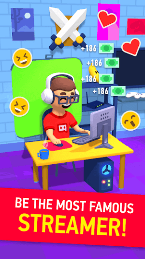 Idle Streamer tycoon cho bạn trở thành một streamer chuyên nghiệp