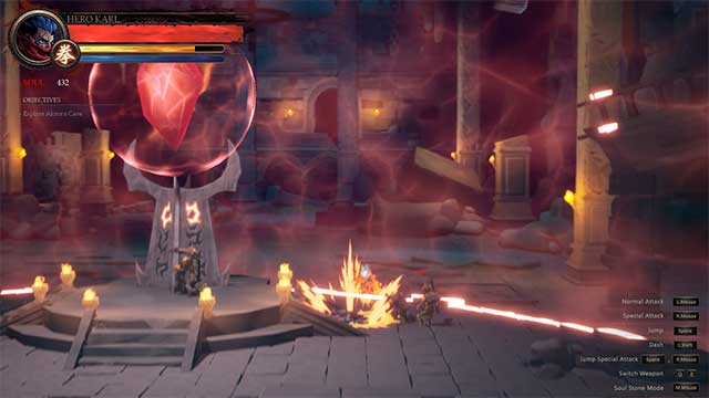 Game có lối chơi đi cảnh kết hợp chặt chém cổ điển 