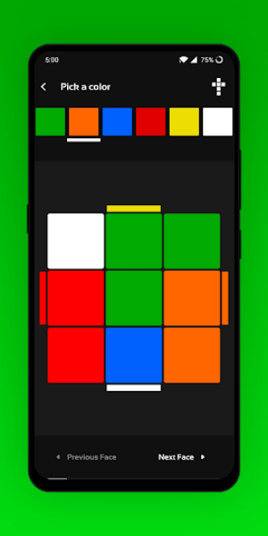 Nhập câu đố rubik thủ công
