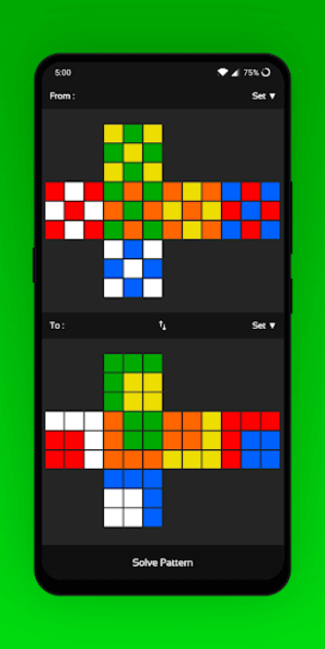 Pattern Solver giúp bạn tiếp cận bất kỳ mẫu hợp lệ nào trên khối lập phương