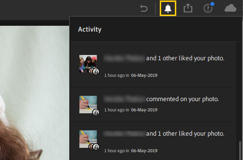 Gộp thông báo trên Lightroom Desktop