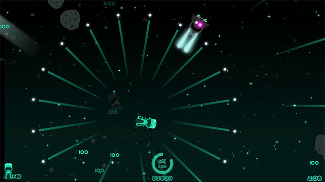Cyberhunt là game bắn súng không gian cổ điển giống Chicken Invaders