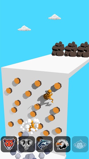 Khỉ giúp leo qua tường cao