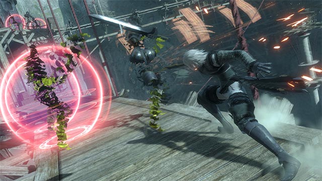 Kết hợp kiếm thuật và phép thuật trong NieR Replicant game