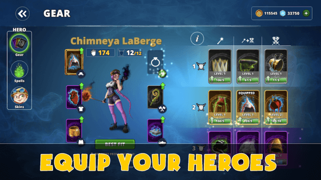 Trang bị cho anh hùng của bạn