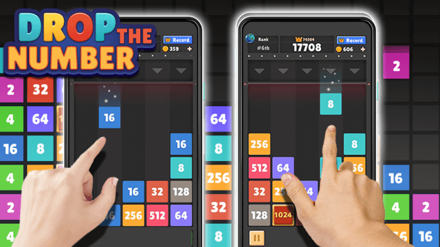 Gameplay kết hợp 2048 và Tetris