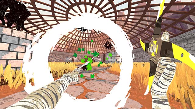 Sử dụng thủ thuật để ném boomerang hạ gục sinh vật nguy hiểm