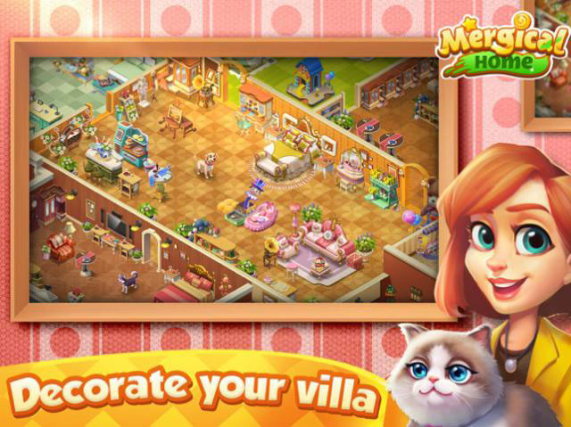 Cải tạo và trang trí một dinh thự cũ trở nên huy hoàng giống như trước đây trong game Mergical Home