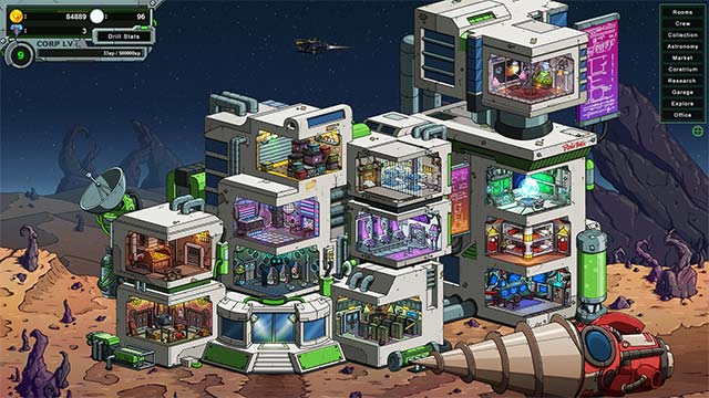 Chơi game Galactic Mining Corp và bắt tay vào xây dựng căn cứ mới trong vũ trụ bao la