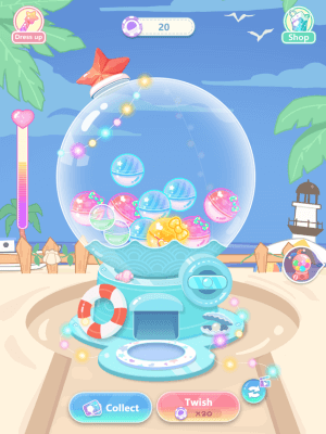 Quay máy gachapon để nhận những phong cách mới