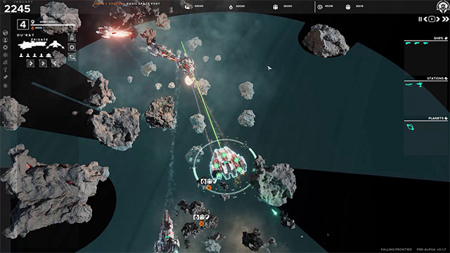 Falling Frontier là game chiến thuật thời gian thực hấp dẫn chủ đề chiến tranh không gian