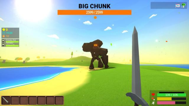Big Chunk có hình dạng một khối đá lớn
