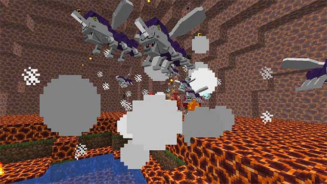 Các thực thể thù địch sẽ nằm rải rác khắp nơi trên thế giới chính Overworld