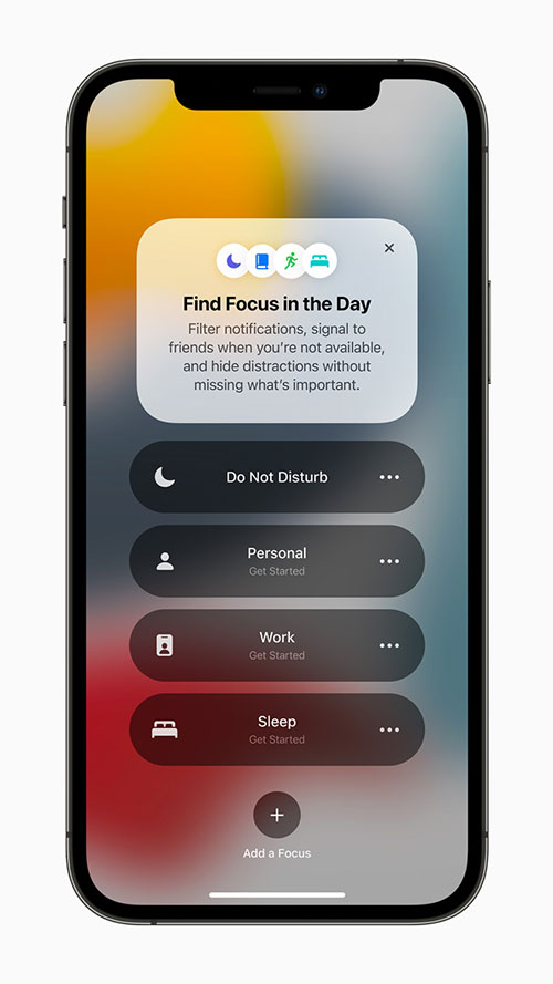 Focus là tính năng mới trên iOS 15, giúp tăng sự tập trung và giảm phân tán