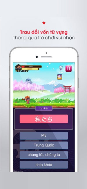 Bucha học tiếng Nhật cho iOS