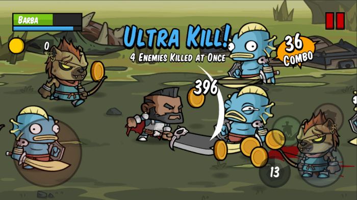 Battle Hunger là game chặt chém quái vật điên cuồng, thú vị