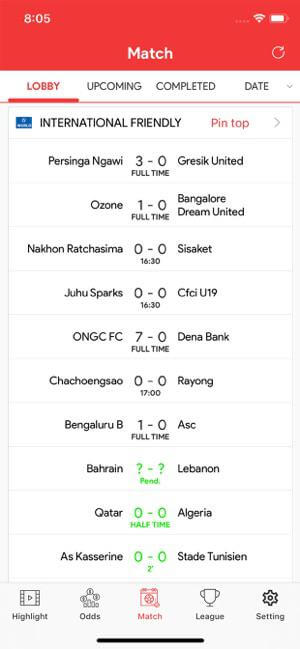FOOTBALL MATCH OF THE DAY cho bạn theo sát các giải đấu, trận đấu 
