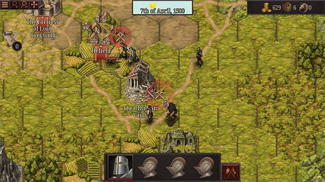 The Lost King of Avallon là game nhập vai theo lượt chủ đề chiến tranh Trung cổ