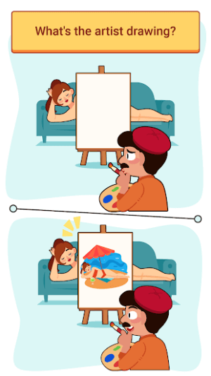 Brain Riddle là game tẩy xóa tranh và giải đố thú vị