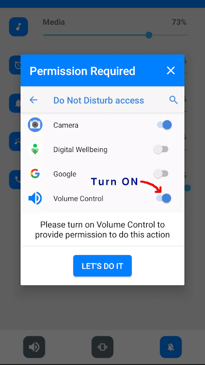 Thiết lập tuỳ chọn trên Volume Control