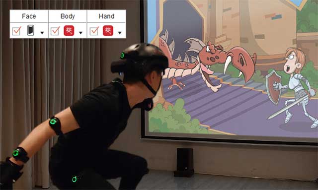 Áp dụng cử chỉ tay chân vào hoạt động của nhân vật