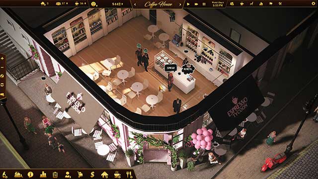Espresso Tycoon là game kinh doanh đế chế cà phê sống động